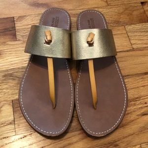 Mossimo Metallic Gold Sandal